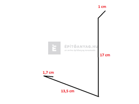 Colorferr kémény hátulja, horganyzott 33x200 cm Colorferr kémény hátulja, horganyzott 33x200 cm