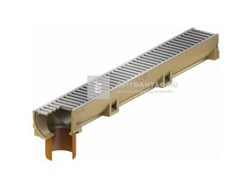 Aco SELF Euroline Folyóka öntöttvas ráccsal, függ. DN110 kivezetés 1 m Aco SELF Euroline Folyóka öntöttvas ráccsal, függ. DN110 kivezetés 1 m