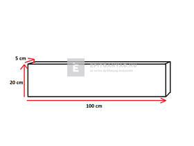 Semmelrock Kerti szegély antracit 5x20x100 cm Semmelrock Kerti szegély antracit 5x20x100 cm