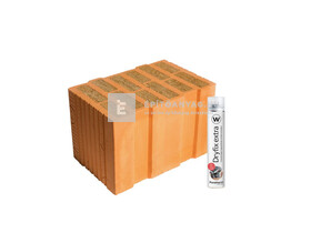 Porotherm 38 Thermo Rapid Dryfix tégla Porotherm 38 Thermo Rapid Dryfix tégla