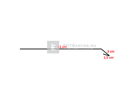 Colorferr ereszszegély horganyzott 25x200 cm Colorferr ereszszegély horganyzott 25x200 cm