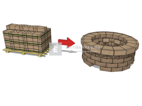 KK Kavics Lisszabon Kerti sütő avar KK Kavics Lisszabon Kerti sütő avar
