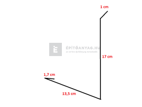 Colorferr kémény hátulja, horganyzott 33x200 cm Colorferr kémény hátulja, horganyzott 33x200 cm
