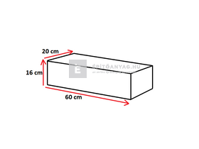 Semmelrock Rivago Kerítéselem nagykő középszürke 60x20x16 cm