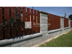 Semmelrock Rivago Kerítéselem egyenes fedlap szürke 47x27x5 cm