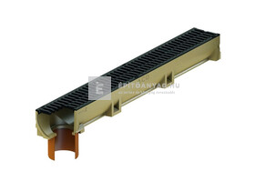 Aco SELF Euroline Folyóka öntöttvas ráccsal, függ. DN110 kivezetés 1 m Aco SELF Euroline Folyóka öntöttvas ráccsal, függ. DN110 kivezetés 1 m