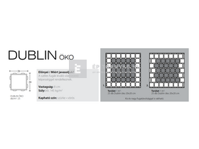 KK Kavics Dublin Öko Térkő szürke 20x20 cm 8 cm