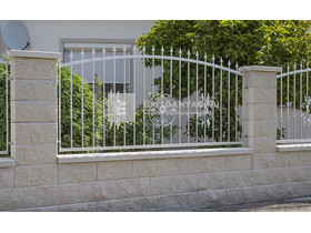 Leier Architektúra kerítéskő félkő törtfehér 20x20x20 cm Leier Architektúra kerítéskő félkő törtfehér 20x20x20 cm