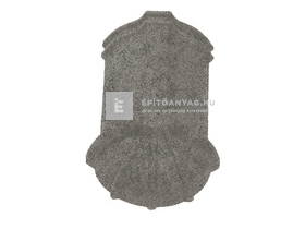 Tondach hornyolt kezdő gerinccserép FusionProtect szürke-fehér antik (rögzítőcsavarral) Tondach hornyolt kezdő gerinccserép FusionProtect szürke-fehér antik (rögzítőcsavarral)