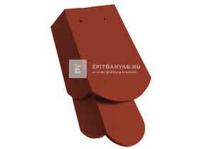 Creaton KLASSIK hódfarkú szegélycserép 5/4 kettősfedés, bal Nuance borvörös engóbozott Creaton KLASSIK hódfarkú szegélycserép 5/4 kettősfedés, bal Nuance borvörös engóbozott