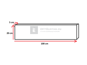 Viastein Kerti szegély szavanna árnyalt 5x20x100 cm Viastein Kerti szegély szavanna árnyalt 5x20x100 cm