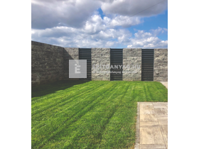 Viastein Avangard VIA+KE Kerítés elem roppantott felülettel antracit-fehér árnyalt 40x20x16 cm