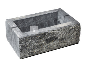 Viastein Avangard VIA+KE Kerítés elem roppantott felülettel antracit-fehér árnyalt 40x20x16 cm Viastein Avangard VIA+KE Kerítés elem roppantott felülettel antracit-fehér árnyalt 40x20x16 cm