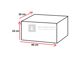 Viastein Avangard VIA+KE Kerítés elem roppantott felülettel antracit-fehér árnyalt 40x20x16 cm Viastein Avangard VIA+KE Kerítés elem roppantott felülettel antracit-fehér árnyalt 40x20x16 cm