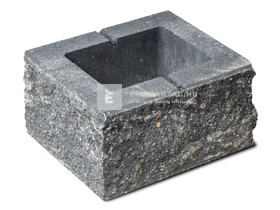 Viastein Avangard VIA+OE 1 Oszlopelem roppantott felülettel antracit-fehér 25x30x16 cm Viastein Avangard VIA+OE 1 Oszlopelem roppantott felülettel antracit-fehér 25x30x16 cm