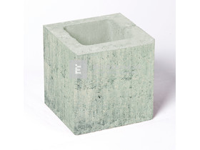 Leier Modern Kerítéskő félkő satírozott natúr jégszürke 20x20x20 cm Leier Modern Kerítéskő félkő satírozott natúr jégszürke 20x20x20 cm