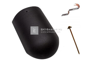 Terrán Danubia, Rundo, Zenit kezdő kúpcserép Elegant antracit Terrán Danubia, Rundo, Zenit kezdő kúpcserép Elegant antracit