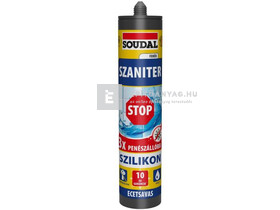Soudal Szaniter szilikon transparens 300 ml