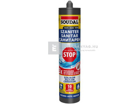 Soudal Szaniter szilikon transparens 300 ml