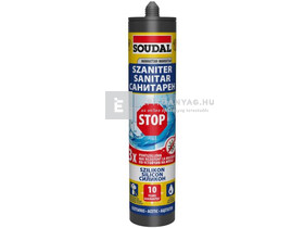 Soudal Szaniter szilikon transparens 300 ml