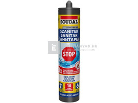 Soudal Szaniter szilikon transparens 300 ml Soudal Szaniter szilikon transparens 300 ml