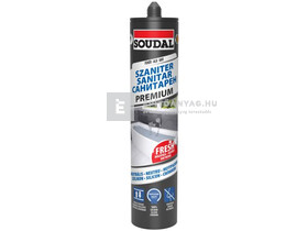 Soudal Premium Szaniter Szilikon fehér 280 ml Soudal Premium Szaniter Szilikon fehér 280 ml
