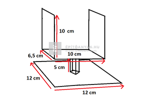 Oszloptartó csavarozható 100-as Oszloptartó csavarozható 100-as