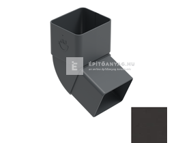 Galeco PVC2 szögletes 080 grafit csőív 67° 80x70 mm Galeco PVC2 szögletes 080 grafit csőív 67° 80x70 mm