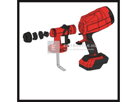 Einhell TC-SY 18/60 Li Solo akkus festékszóró pisztoly Einhell TC-SY 18/60 Li Solo akkus festékszóró pisztoly