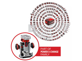 Einhell TP-RO 18 Set Li BL Solo akkus felsőmaró és élmaró Einhell TP-RO 18 Set Li BL Solo akkus felsőmaró és élmaró