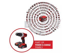 Einhell TE-CD 18/2 Li-i +64 (2x2,0 Ah) akkus ütvefúró-csavarozó szett