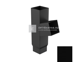 Galeco STAL2 szögletes 080 fekete elágazó idom 72° Galeco STAL2 szögletes 080 fekete elágazó idom 72°