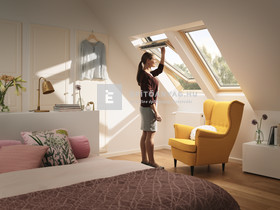 VELUX GZL 1051 66x98 cm, billenő fa tetőtéri ablak VELUX GZL 1051 66x98 cm, billenő fa tetőtéri ablak