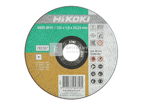 Hikoki vágótárcsa inox 125x1,0 mm Hikoki vágótárcsa inox 125x1,0 mm