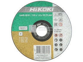 Hikoki vágótárcsa inox 125x1,6 mm Hikoki vágótárcsa inox 125x1,6 mm