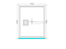 Königablak Veka 70 AD 2r üv FIX 120x150 cm fehér ablak