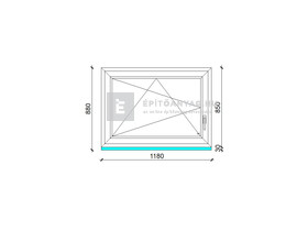 Königablak Veka 76 MD 3r üv BNY 120x90 cm bal fehér ablak Königablak Veka 76 MD 3r üv BNY 120x90 cm bal fehér ablak