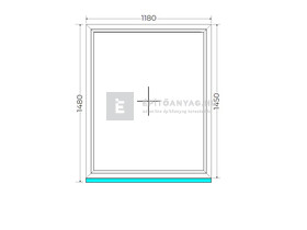 Königablak Veka 76 MD 3r üv FIX 120x150 cm fehér ablak