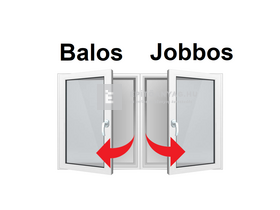 Königablak Veka 76 MD 3r üv BNY-BNY 150x150 cm fehér kétszárnyú tokosztott ablak Königablak Veka 76 MD 3r üv BNY-BNY 150x150 cm fehér kétszárnyú tokosztott ablak