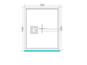 Königablak Veka 82 MD 3r üv FIX 120x150 cm fehér ablak