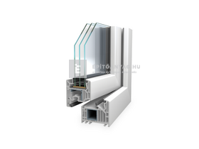 Königablak Veka 82 MD 3r üv FIX 120x60 cm fehér ablak