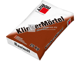 Baumit Klinkerhabarcs (KlinkerMörtel) 25 kg 1200 kg/raklap Baumit Klinkerhabarcs (KlinkerMörtel) 25 kg 1200 kg/raklap