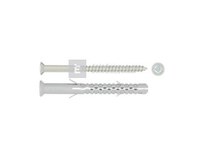 Koelner B-KDS10100 tokrögzítő tipli 8x100 mm + süllyesztettfejű csavar horganyzott 6,8x85 mm 6 db Koelner B-KDS10100 tokrögzítő tipli 8x100 mm + süllyesztettfejű csavar horganyzott 6,8x85 mm 6 db