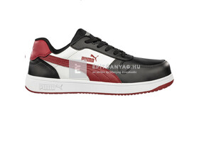 Magic Tools Puma Frontcourt BLK/WHT/RED Low S3L ESD FO HRO SR munkavédelmi cipő 46 Magic Tools Puma Frontcourt BLK/WHT/RED Low S3L ESD FO HRO SR munkavédelmi cipő 46