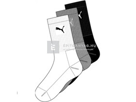 Magic Tools Puma sport zokni 3 pár/csomag 43-46 fehér/szürke/fekete