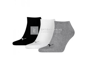 Magic Tools Puma sneaker zokni 3 pár/csomag 43-46 fehér/szürke/fekete