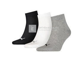 Magic Tools Puma unisex zokni 3 pár/csomag 43-46 fehér/szürke/fekete Magic Tools Puma unisex zokni 3 pár/csomag 43-46 fehér/szürke/fekete