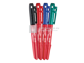 Milwaukee Inkzall jelölő filc vékony tartós hegyű (4 darabos kiszerelés, kék, piros, zöld és feke Milwaukee Inkzall jelölő filc vékony tartós hegyű (4 darabos kiszerelés, kék, piros, zöld és feke