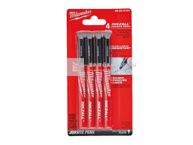 Milwaukee Inkzall filctoll 0,6 mm hegyű fekete (4 darabos kiszerelés) Milwaukee Inkzall filctoll 0,6 mm hegyű fekete (4 darabos kiszerelés)