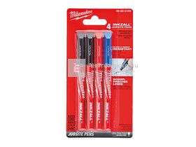Milwaukee Inkzall filctoll 0,6 mm hegyű színes (4 darabos kiszerelés) Milwaukee Inkzall filctoll 0,6 mm hegyű színes (4 darabos kiszerelés)